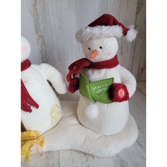 Hallmark caroling Snowmen Jingle pals Xmas animated decor figure - Picture 4 of 8